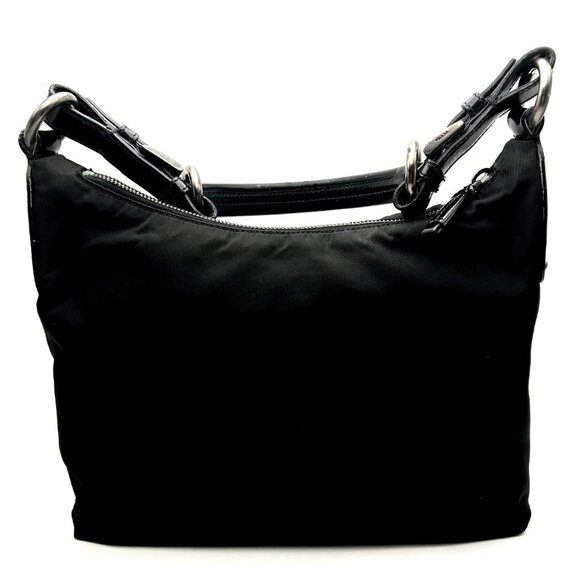 FINAL DROP! Prada Tessuto Nylon & Leather Bag with Grommet Embellishment - Picture 2 of 16